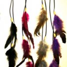 16 pieces Grizzly Hair Feathers on Suede Strands Extensions w/clip