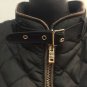 Medium Vest Black w/Brown Trim, Gold Zippers/Buttons Brand New Priority Shipping