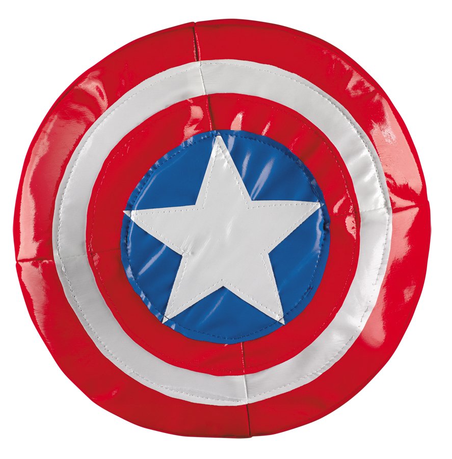 Marvel CAPTAIN AMERCA SOFT SHIELD 9IN Toy Red and Blue color