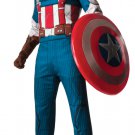 Captain America 2 RETRO Mavel Cartoon character Costume Blue polyester ,XL,Disguise
