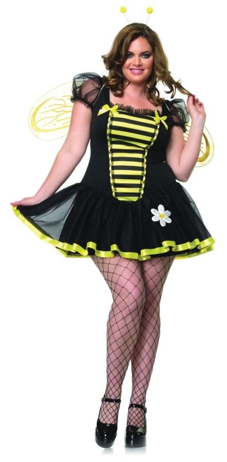 Plus Size Women Daisy Bumble Bee Outfit Fancy Dress Sexy Costume,Leg Avenue,3XL