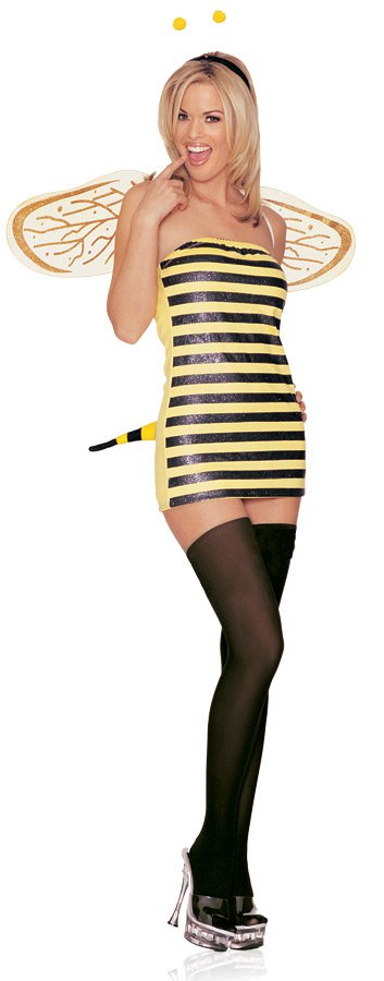 Leg Avenue Complete Polyester BEE SEXY COSTUME Halloween Party MEDIUM/LARGE