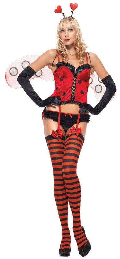Leg Avenue Compleate Polyester SWEETHEART BUG SEXY 4PC XS COSTUME Halloween Party ,SMALL/MEDIUM