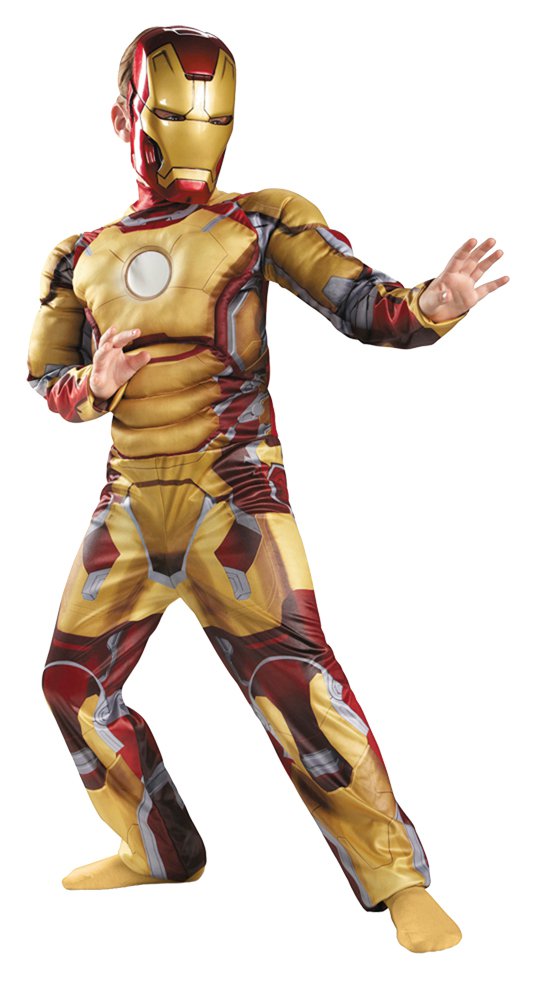 Iron Man Mask 42 Classic Jumsuit complete Costumes Child 4-6,Disguise