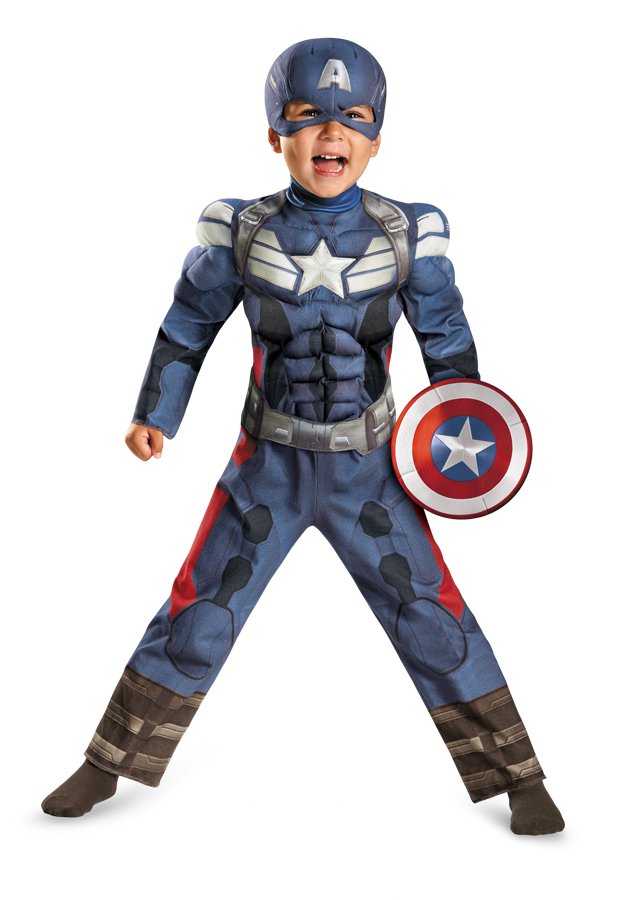 Mavel Captain America 2 Toddler Costume,Disgues 2T