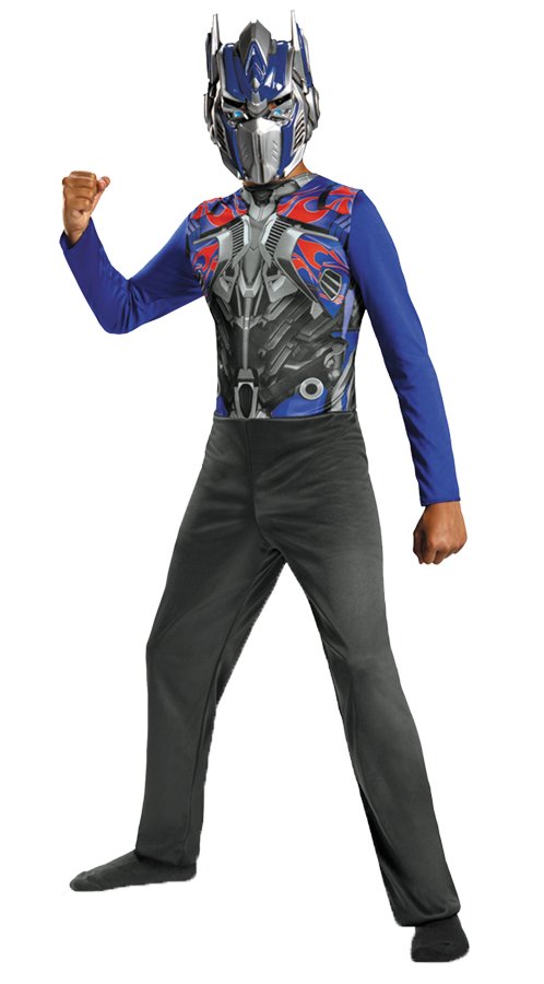 Tranformers Optimus Prime Basic Cartoon Character Superhero Child Costume Size 4-6, and 7-8