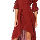 Renaissance Costume Peasant Dress Brown Adult Women Costume Small/Medium,Leg Avenue