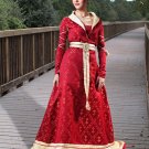 Deluxe Pirate Renaisance Costumes Royalty Of Fleur-De-Lis Red Gown Adult  Women S Forum Novelties