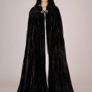 High Quality Deluxe Black Cloak Midnight Fantasy Medieval Renaissance Costume High Quality Deluxe Black Cloak Midnight Fantasy Medieval Renaissance Costume