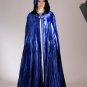 High Quality Deluxe Blue Cloak Midnight Fantasy Medieval Renaissance Costume