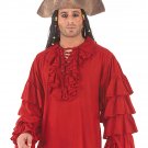 Henry Morgan pirate red Shirt costumes S/M