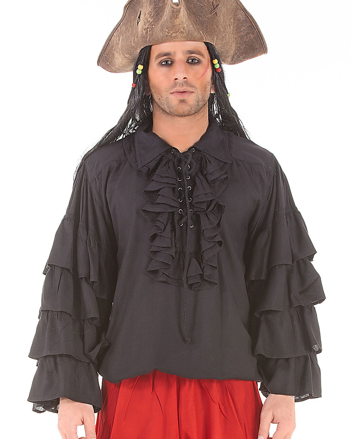 Henry Morgan pirate black Shirt costumes XXLarge