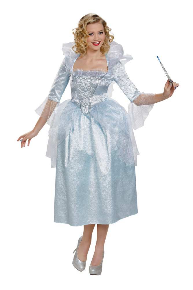 Disney Princess New FAIRY GODMOTHER ADULT Movie Dress Deluxe Costume Medium  size 8-10