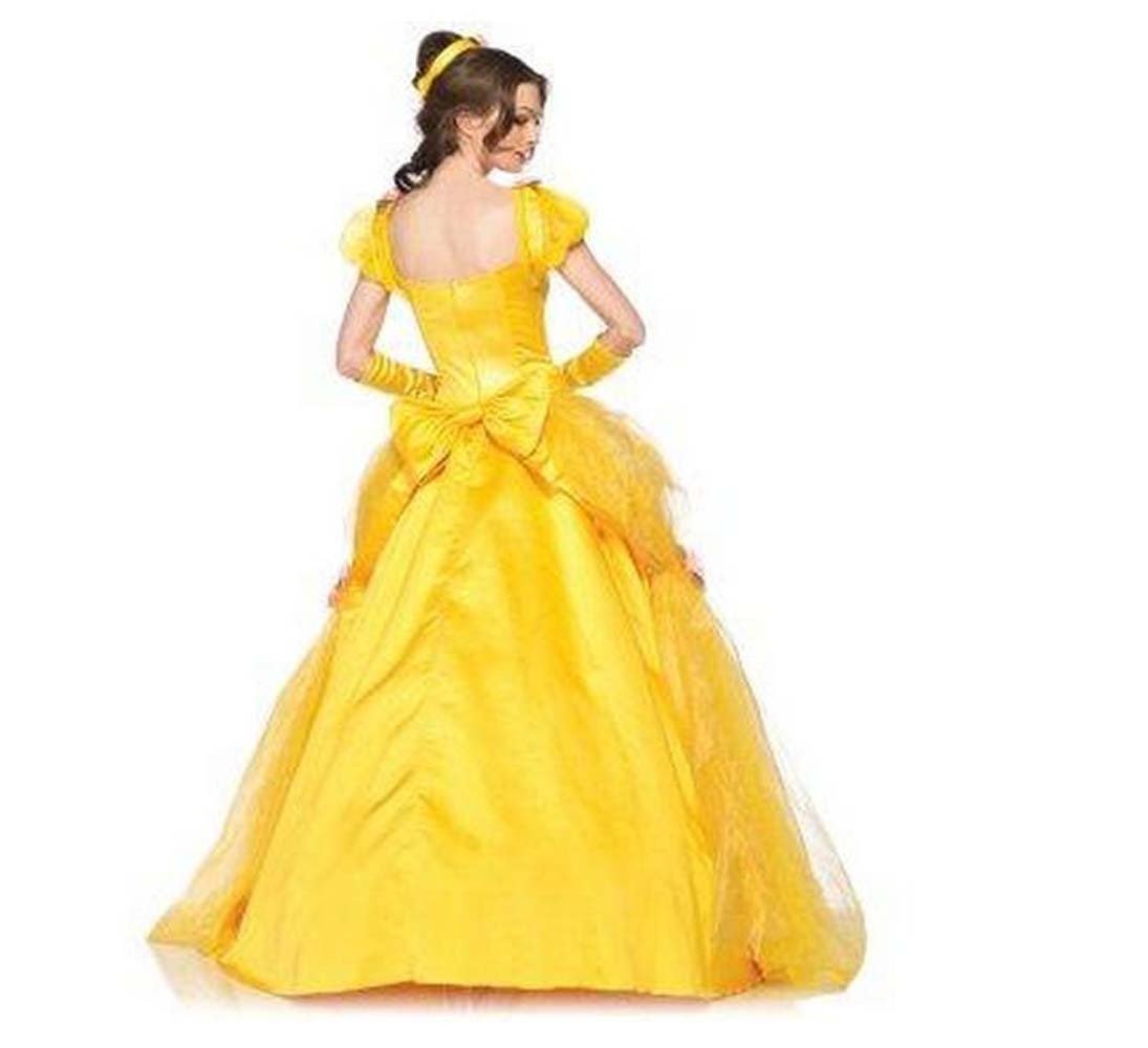 Licensed Deluxe Disney Princess Dress Adult 5 Piece Beauty & The Beast ...