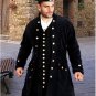 Deluxe Captain De Lisle Black Coat Pirate Adult Halloween Men XX-Large