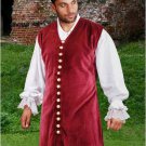 Deluxe Captain Benjamin Vest Pirate Adult Halloween Men Large