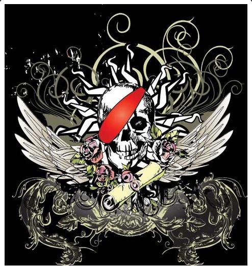 High Quality Pirate T-shirt cotton Black X-Large