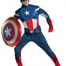 Authentic Licensed Captain America Avenger theat Mavel Comics Hero Costume Std