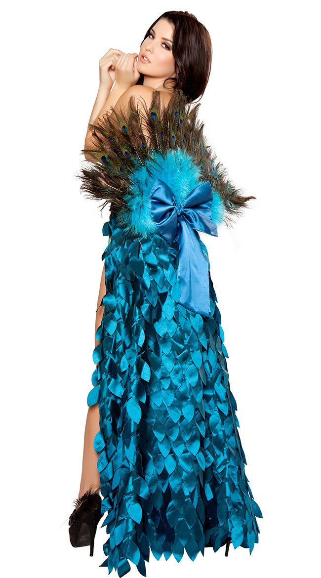 High Qualitydeluxe Sultry Peacock Halloween Costume Lady Medium Large