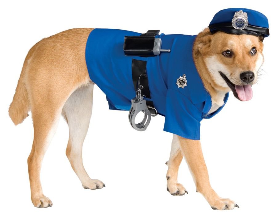 High Quality PET Police Costume X-Large