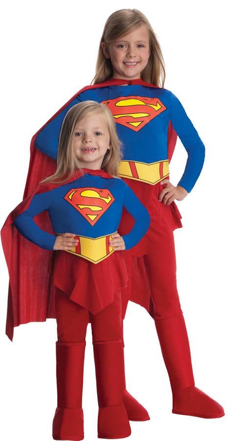 Deluxe SUPERGIRL CHILD Costume Girl Complete Costume Medium