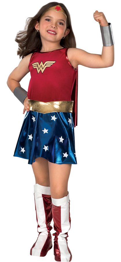 High Quality WONDER WOMAN CHILD Costume Girl Complete suit Medium