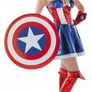 High Quality Captain America women Superhero lady SASSY The Avenger Costume Large