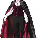 Authentic Deluxe VAMPIRE GOTHIC ADULT Men Halloween Costume Large