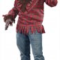 High Quality Brown WEREWOLF Mask red Chess Shirt COSTUME ADULT Mask Men
