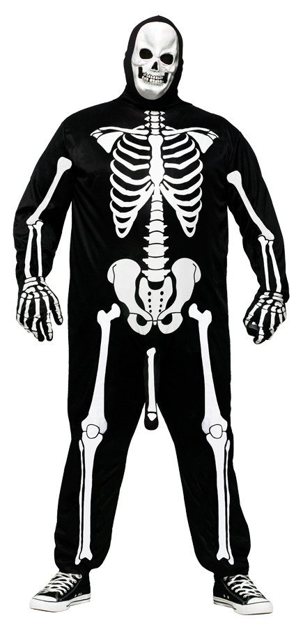 Unisex Costume skeleton  bones  Plus Size Jumpsuit Costume One Size