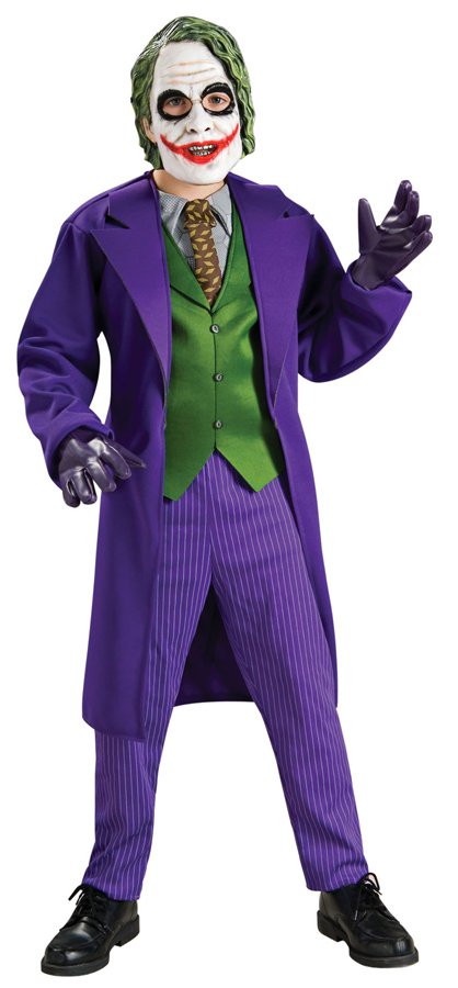 High Ouality Deluxe JOKER DELUXE CHILD Kid Boy Costume Licensed Large