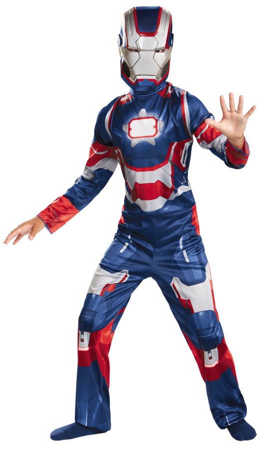 IRON PATRIOT Classic Marvel Superhero Child Kid Costume small