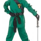 Samurai Green NINJA Child  Kid Boy Costume Medium