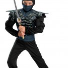 NIGHT CAMO NINJA torso muscle Child  Complete Kid Costume Halloween Costumes 10-12