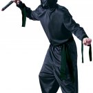 BLACK Hood NINJA Child Boy costume Complete Kid Halloween Costumes Large 12-14