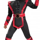 Authentic BLACK Hood NINJA Child Muscle kid Costume Complete Kid Halloween Costumes Small 4-6