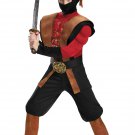Authentic NINJA WARRIOR MUSCLE Child kid Costume Complete Kid Halloween Costumes Medium Large 10-12