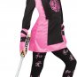 DRAGON NINJA Pink GIRL Child Halloween Costume Small 4-6