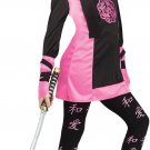 DRAGON NINJA Pink GIRL Child Halloween Costume Large 12-14