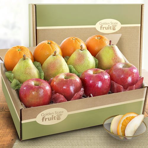 Fruitful Trio Grande Fruit New Year Gift Basket