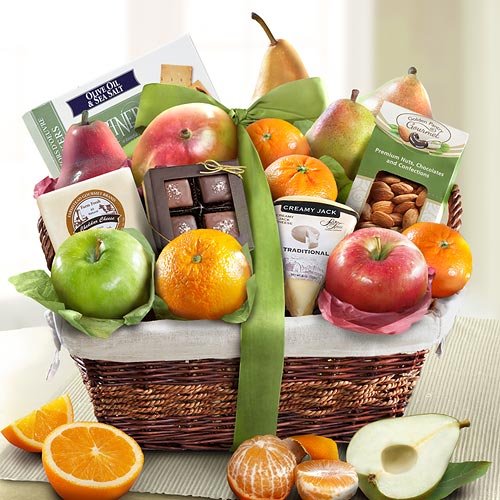 Deluxe Fruit Basket New Year Gift Basket