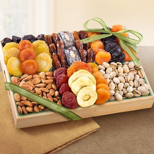 Pacific Coast Deluxe Dried Fruit Tray with Nuts Gift