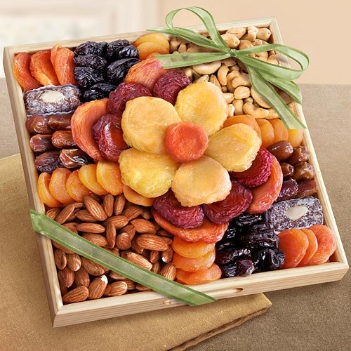 Flora Dried Fruit and Nut Tray Holiday Sweet snack Gift