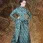 Deluxe Brocade blue Steampunk Victorian Dress Gown Women Duchess Judith X-Large