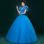 High quality Women Halloween Cosplay Adult Fancy Dress Princess Cinderella Ball Gown Costume Small