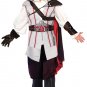 Deluxe Licensed Assassin's Creed II Video Game Master Ezio Cosplay Mens Halloween Costume MD LG