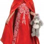 Deluxe RED RIDING PRINCESS Dress Hooded cape Gown Halloween Costume Party CHILD XS 2-4