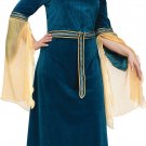 Deluxe Plus RENAISSANCE PRINCESS Dress Blue Gown Halloween Costume Party XL