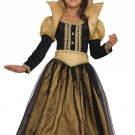 Deluxe Complete RENAISSANCE PRINCESS Fancy Dress Gotic Gown Halloween Costume Party CHILD MD 10-12