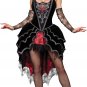 Deluxe Sexy Wicked Witch WEBBED MISTRESS  Halloween Party Costume LG
